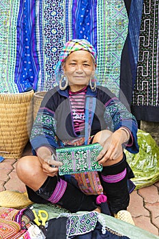 Hill tribal street vendor Sapa, Vietnam.